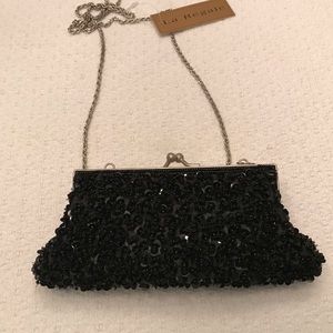 Black sequin bag